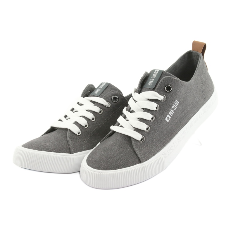 Graue Big Star 174165 graue Herren-Sneaker 3