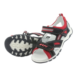 Bartek Ledersandalen Jungen rzepa19176 Marine-rot blau 5