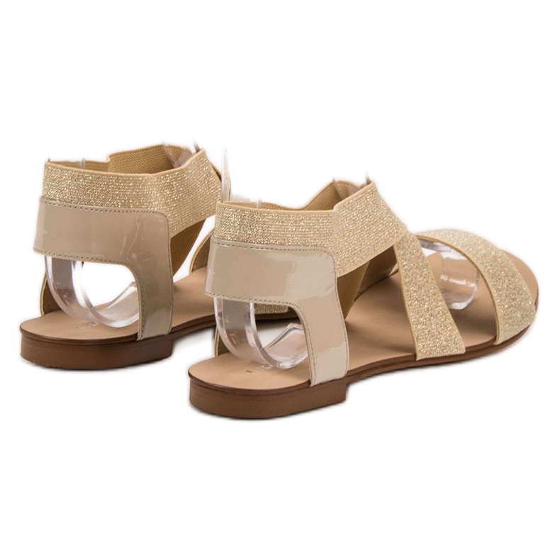 SHELOVET Elegante flache Sandalen braun 1