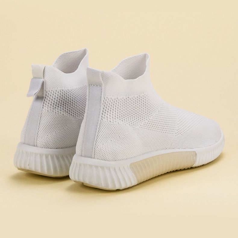 SHELOVET Slipper über dem Knöchel weiß 1