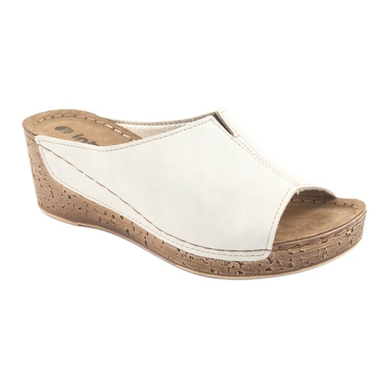 Damenhausschuhe Keil Inblu NG002 beige 1