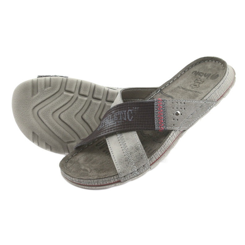 Graue Inblu GG009 graue Herrenhausschuhe schwarz 4