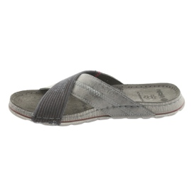 Graue Inblu GG009 graue Herrenhausschuhe schwarz 2