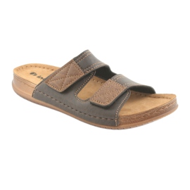 Herren Inblu TH015 braune Hausschuhe 1