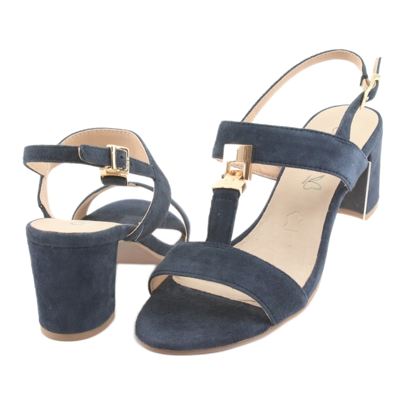 Sandalen auf dem Posten von Caprice 28303 marineblau navy blau 4