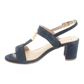 Sandalen auf dem Posten von Caprice 28303 marineblau navy blau 2