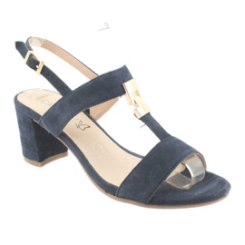Sandalen auf dem Posten von Caprice 28303 marineblau navy blau 1