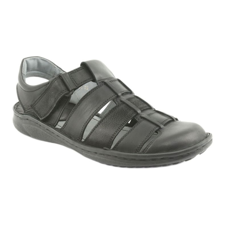 Riko 619 Herren-Sportsandalen in Schwarz 1