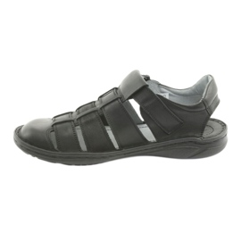 Riko 619 Herren-Sportsandalen in Schwarz 2
