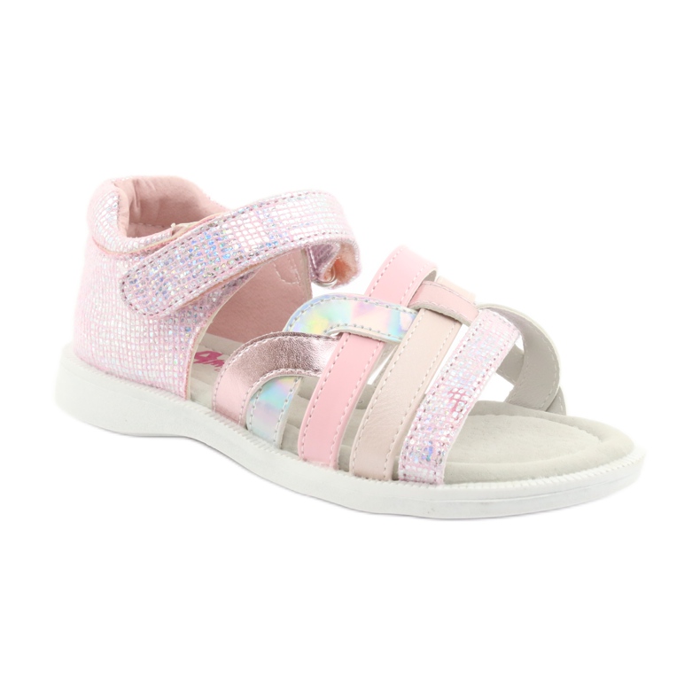 American Club GC26 rosa Mädchensandalen grau 1