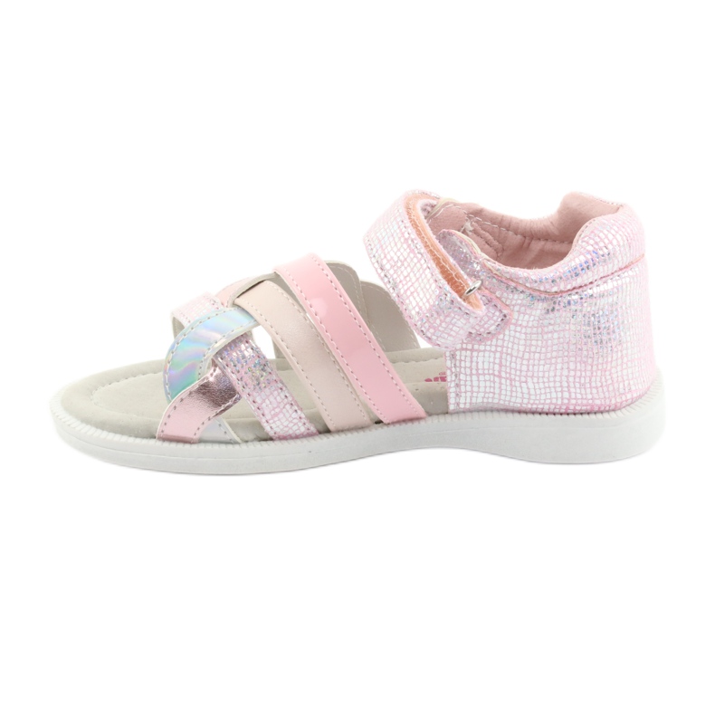 American Club GC26 rosa Mädchensandalen grau 2