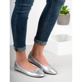 Renda Ballerina mit Schleife grau 1