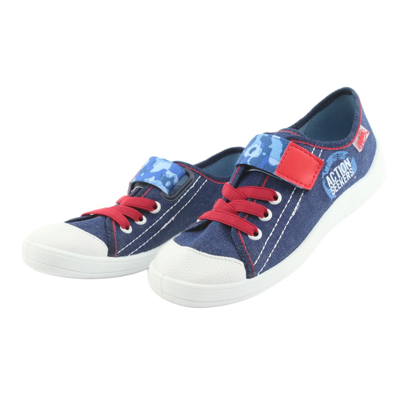 Befado Kinderschuhe 251Y101 rot marineblau blau 3