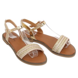 Goldene Damensandalen K-11 Gold 1