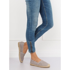 Graue Espadrilles für Damen LX178 Grau 2