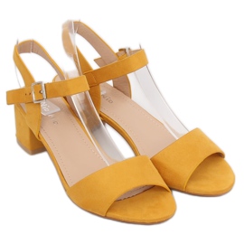 Gelbe Sandalen mit hohem Absatz 8103 Yellow 2