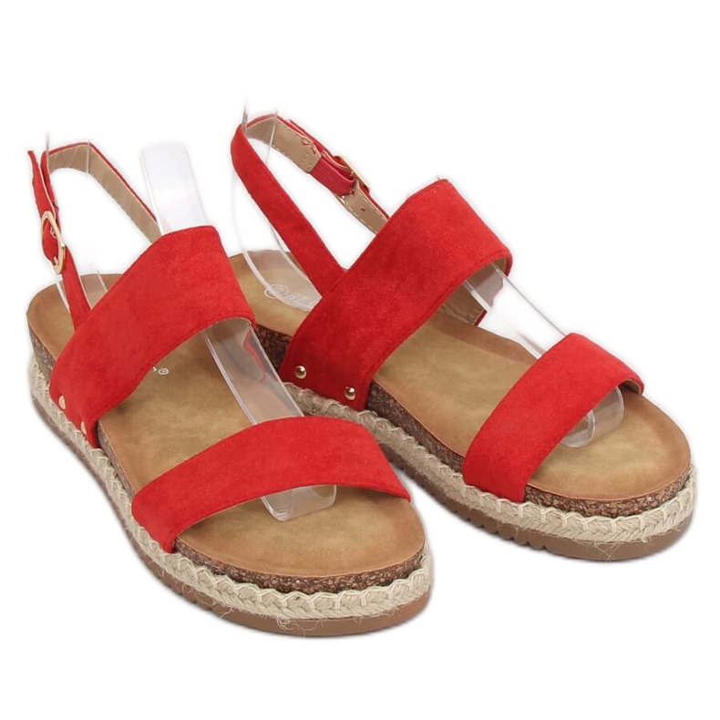 Sandalen auf der Korksohle rot CH-118 Red 2