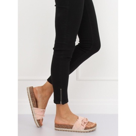 Rosa Espadrilles Hausschuhe BJS-002 Rosa 1