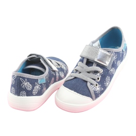 Befado Kinderschuhe 251Y125 grau navy blau 4