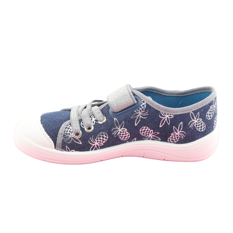 Befado Kinderschuhe 251Y125 grau navy blau 2