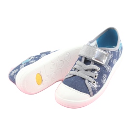 Befado Kinderschuhe 251Y125 grau navy blau 5