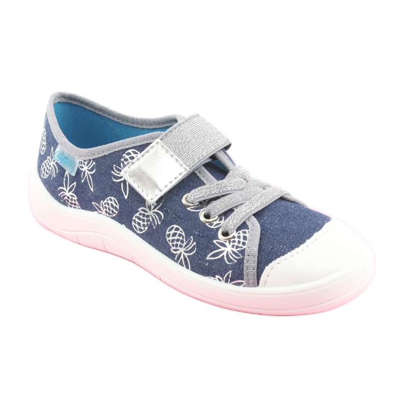 Befado Kinderschuhe 251Y125 grau marineblau 1
