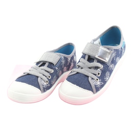 Befado Kinderschuhe 251Y125 grau navy blau 3