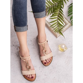 Laura Mode Sandalen aus Wildleder braun 1