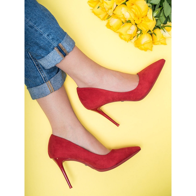 Seastar Pumps auf einer Nadel rot 2