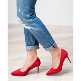 Seastar Pumps auf einer Nadel rot 1