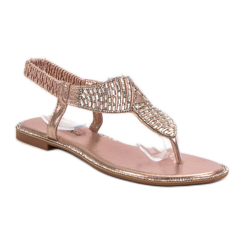 Nio Nio Slip-on-Sandalen mit Zirkonia rosa 2