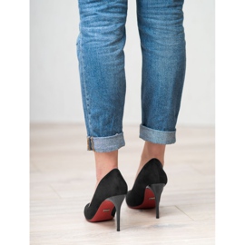 Jumex Wildleder-Absätze schwarz 2