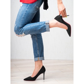 Jumex Wildleder-Absätze schwarz 1