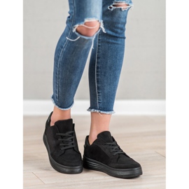 SDS Sportschuhe aus Wildleder schwarz 2