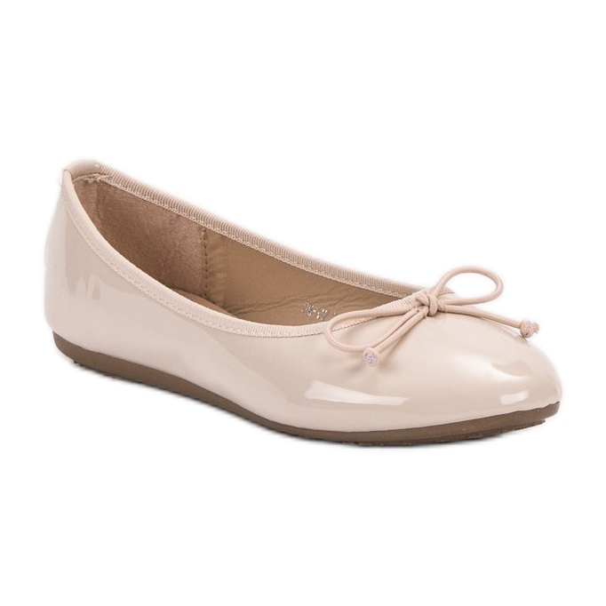 Renda Ballerina mit Schleife braun 1