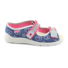 Befado Kinderschuhe 869Y134 navy blau rosa mehrfarbig 1
