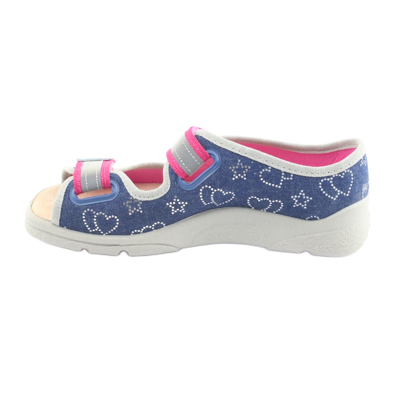 Befado Kinderschuhe 869Y134 grau rosa navy blau 2