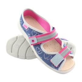Befado Kinderschuhe 869Y134 grau rosa navy blau 3