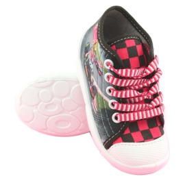 Befado Kinderschuhe 218P050 schwarz grau rot 3