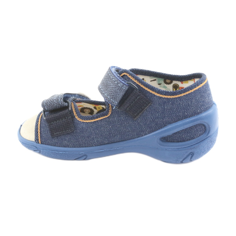Befado Kinderschuhe PU 065P126 braun marineblau 2