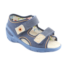 Befado Kinderschuhe PU 065P126 braun marineblau 1