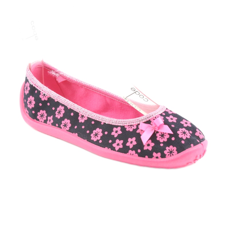 Befado Kinderschuhe 980X093 schwarz rosa 1