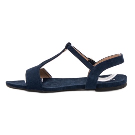 Evento Lässige Sandalen blau marineblau 1