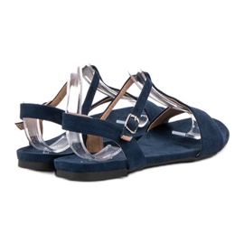 Evento Lässige Sandalen blau marineblau 2