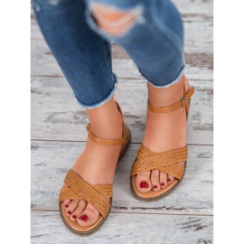 SHELOVET Kamel Sandalen braun 2