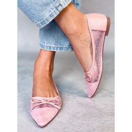 Rosa Damen Ballerinas LT119P Rosa 1