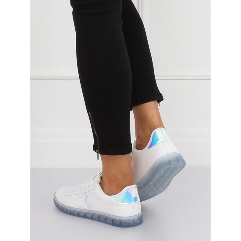 Weiße und blaue Sneakers für Damen 2B9XX923 WEISS / BLAU 1