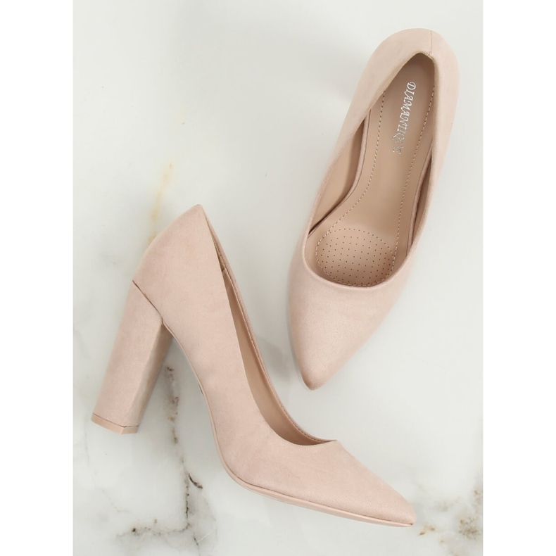 Pumps am beigen Pfosten 4008 Beige 1