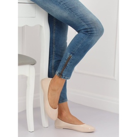 Beige Ballerinas für Damen JX76P Beige 2