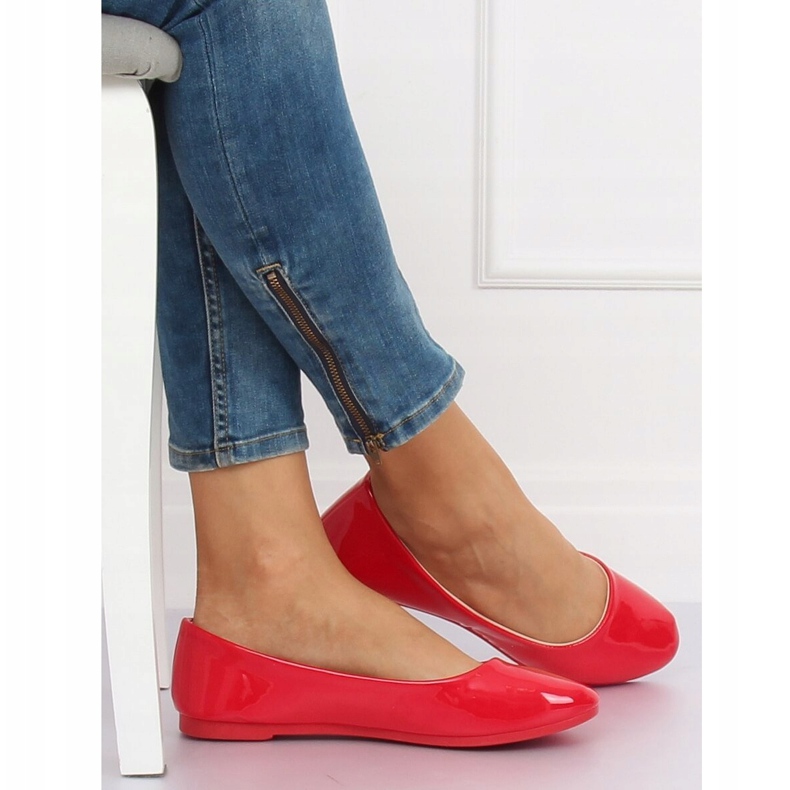 Rote Damenballerinas JX76P Rot 1